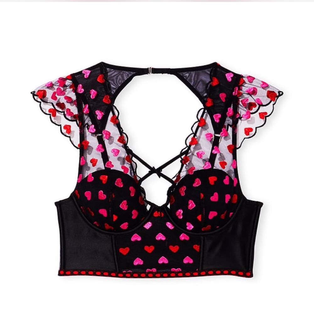 Victoria secret heart corset top